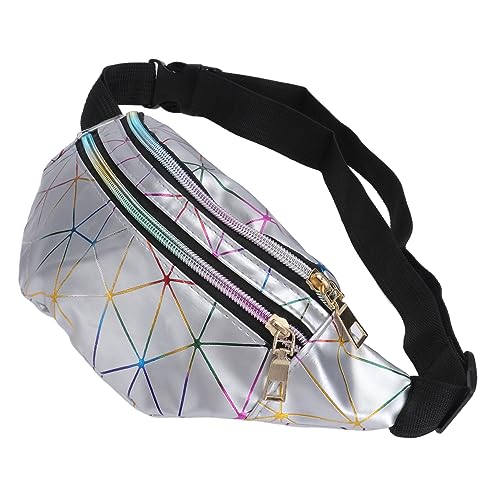 GOOHOCHY Pu-Ledertasche Für Damen Und Herren Glänzendes Unisex-Design Große Kapazität Für Telefon Und Geldbörse Verstellbarer Riemen Für Bequemes Tragen Modische Hüfttasche Und Reisetasche von GOOHOCHY