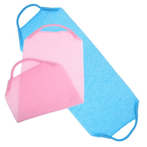 GOOHOCHY 2stücke Back Scrubber Exfolierende Badehandtücher Für Sanfte Hautreinigung Und Peeling Nylonmaterial Für Entspannendes Duscherlebnis von GOOHOCHY