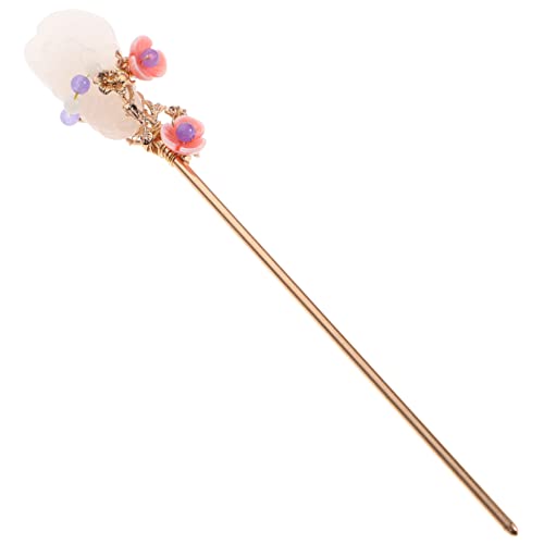 GOOHOCHY Retro Chinesische Legierung Haarnadel mit Jade Eleganter Haarstab für Haarknoten Hautfreundlich Langlebig Sicheres Halten und Dekorieren als für Damen und Hanfu Stil von GOOHOCHY