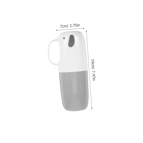 GOOHOCHY Tragbares Zahnbürsten Etui mit Spülbecherfunktion Robustes Reise Organizer Leichtes Abnehmbares Reise Zahnbürstenetui für Camping Geschäftsreisen und Zuhause Bpa Frei von GOOHOCHY