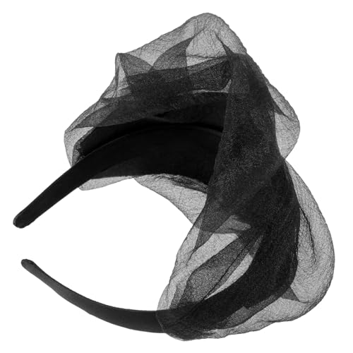 GOOHOCHY Vintage Damen Fascinator Haarreif mit Gauze Stoffdekoration Bequemes Festhaltendes Haarschmuck für Hochzeit Party Braut und Festliche Anlässe Elegant und Vielseitig Einsetzbar von GOOHOCHY