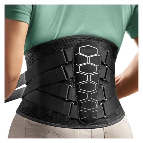 GOOPEEG Bauchweggürtel Stretch Hose Rückenstützgürtel, Unisex, Körperformender Sportgürtel Mit Taillenpolster, Weich Und Atmungsaktiv Bauchweg Mieder(XL) von GOOPEEG