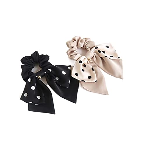 Haare Ringe Haargummis 2 Stück Haarschal Haargummis, Haarbänder Für Frauen Schal Haare Für Frauen Mädchen Haarbänder Pferdeschwanz von GOOPEEG