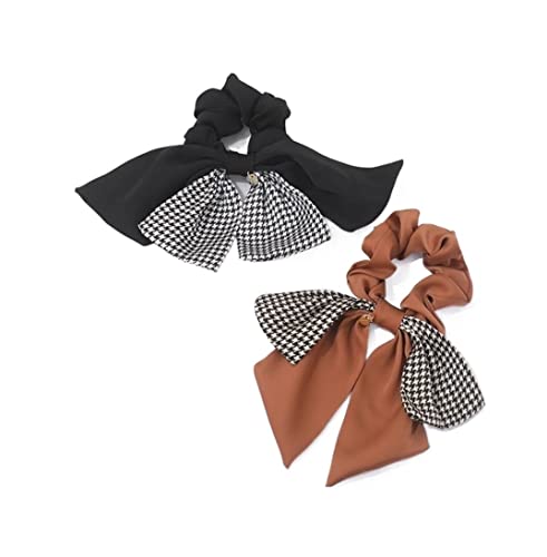 Haare Ringe Haargummis 2pcs Schleife Knoten Kopf Seil Frauen Binden Einen Pferdeschwanz Schal Haarband Haarring Haarschmuck Haarbänder Pferdeschwanz von GOOPEEG