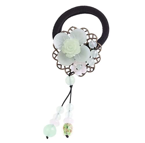 Haare Ringe Haargummis Damen-Haarbänder Scrunchy Für Dickes Lockiges Haar, Kein Faltenhaar, Weiche Seile, Pferdeschwanz Haarbänder Pferdeschwanz von GOOPEEG