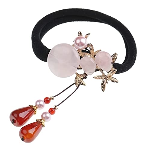 Haare Ringe Haargummis Frauen-Gummiband-Kopf-Seil-Haar-Ball-Kopf-gebundener Pferdeschwanz-halb Gebundener Haar-Kopfschmuck Haarbänder Pferdeschwanz von GOOPEEG