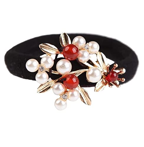 Haare Ringe Haargummis Retro Krawatten Jade Für Kinder Halter Achat Scrunchy Vintage Seile Halter Haarquaste Haarbänder Pferdeschwanz von GOOPEEG