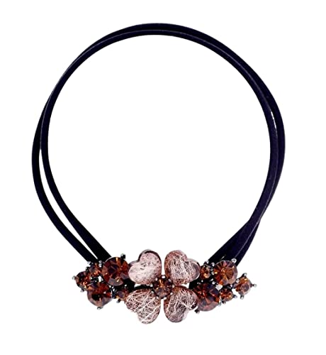 Haare Ringe Haargummis Strass Kristall Schmetterling Haargummis Haarbänder Zubehör Für Mädchen Pferdeschwanzhalter Haarbänder Pferdeschwanz von GOOPEEG