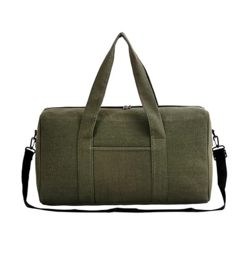 Handgepäck Tasche Sporttasche Faltbare Handgepäcktasche Aus Segeltuch, Reisetasche, Verstaubare Gepäcktasche Für Damen Und Herren Übernachtungstasche(Grün) von GOOPEEG