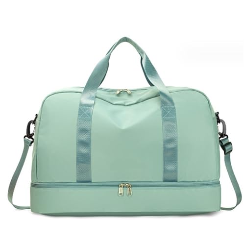Handgepäck Tasche Sporttasche Weekender-Taschen Für Damen, 19-Zoll-Sport-Reisetasche Mit Mehreren Taschen Und Schuhfach Übernachtungstasche(B) von GOOPEEG