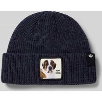 GOORIN BROS. Beanie mit Motiv-Patch Modell 'THE TOP BEANI' in Royal, Größe 1 von GOORIN BROS.