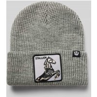 GOORIN BROS. Mütze mit Label-Detail in Anthrazit, Größe 1 von GOORIN BROS.