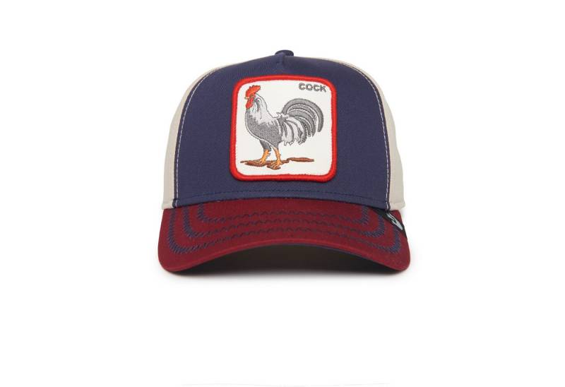 GOORIN Bros. Trucker Cap Goorin Bros. All American Rooster 100 ALL OVER CANVAS Trucker Cap navy (Basecap, Trucker Kappe, Full Trucker) von GOORIN Bros.