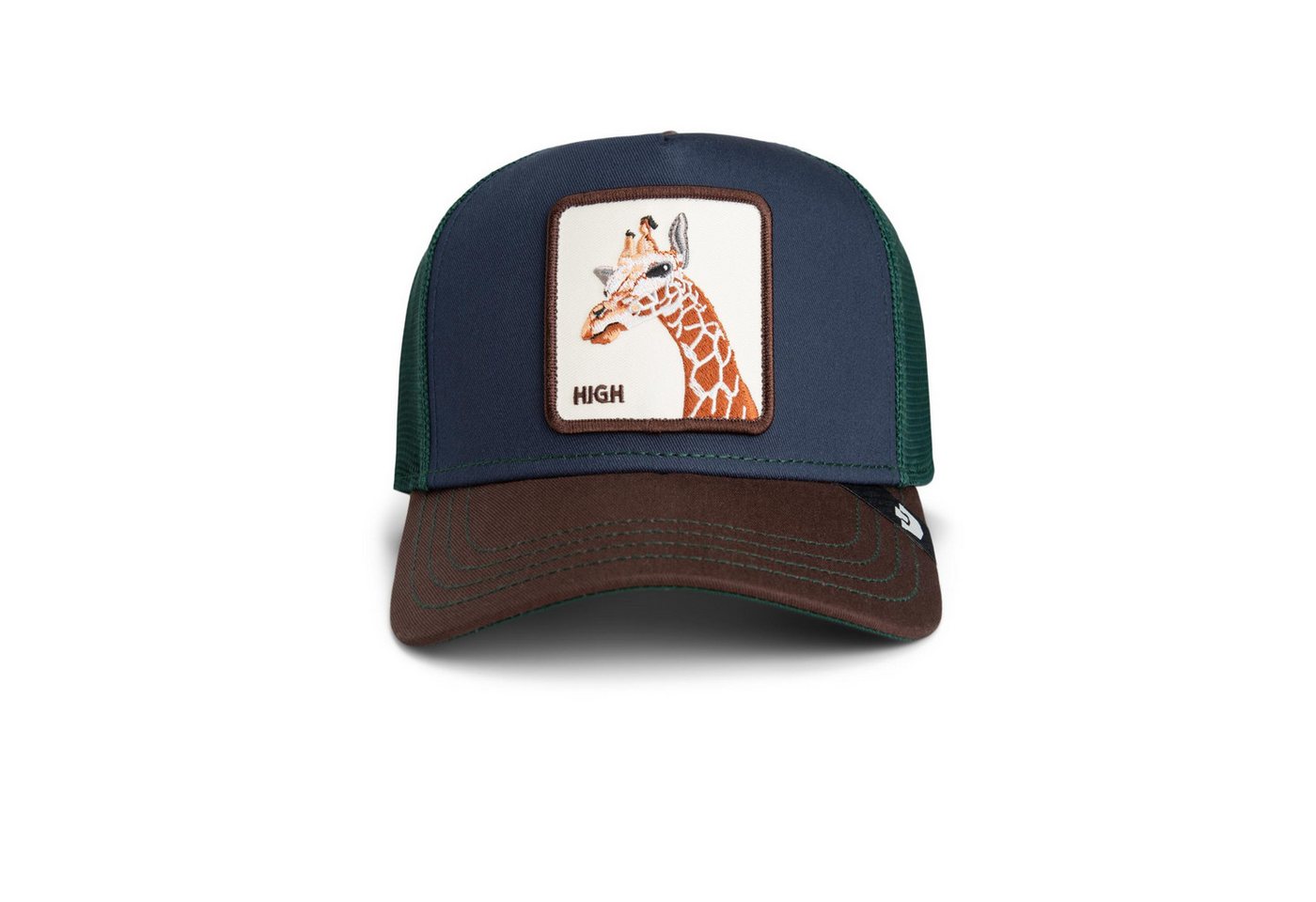 GOORIN Bros. Trucker Cap Goorin Bros. Tricolor Giraffe Trucker Cap Original Recipe Tri Tone (Basecap, Meshcap, Trucker Kappe) von GOORIN Bros.