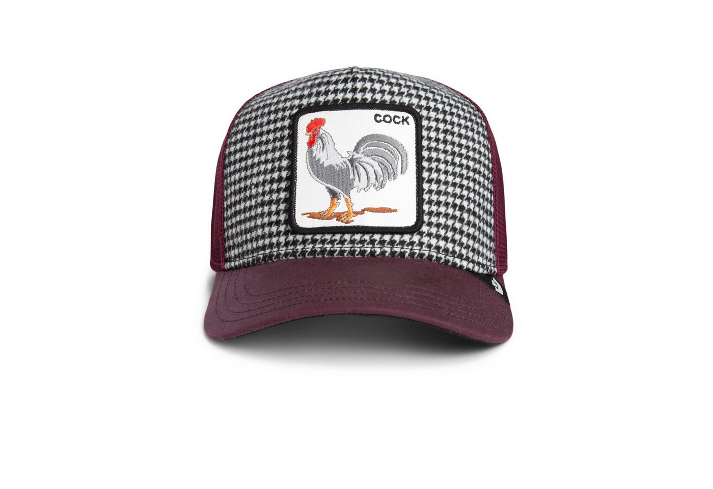 GOORIN Bros. Trucker Cap Goorin Bros. Trucker Cap Dapper Rooster HOUNDSTOOTH (Basecap, Basecap, Meshcap, Trucker Kappe) Bedruckte Innenseite von GOORIN Bros.