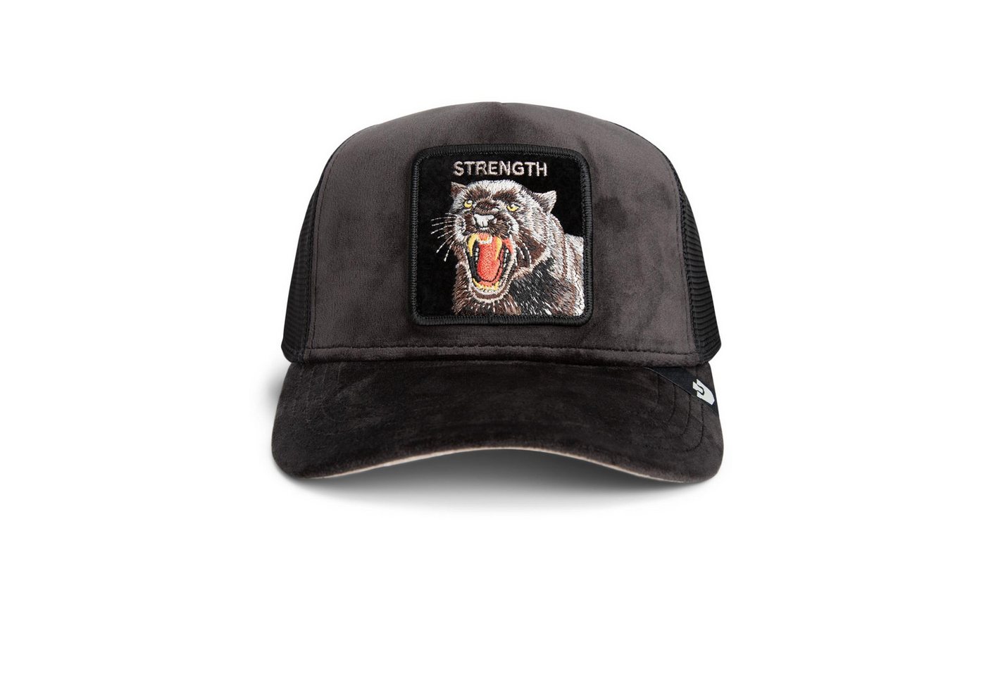 GOORIN Bros. Trucker Cap Goorin Bros. Trucker Cap H025 Velour Panther VOID Black/Black (Basecap, Basecap, Meshcap, Trucker Kappe) Bedruckte Innenseite von GOORIN Bros.