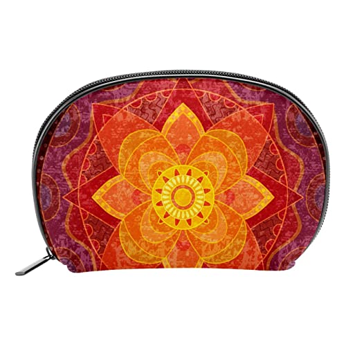 Hippie Mandala Yoga Psychedelic Muster Kosmetiktasche Reise Make-up Tasche Clutch Tasche handlicher Geldbeutel Organizer für Frauen Mädchen von GORDESC