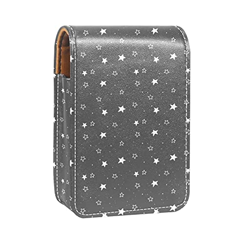 Lippenstift-Etui, tragbare Make-up-Tasche, Reise-Lippenstift-Organizer, Etui mit Spiegel, Mini-Lippenstift-Aufbewahrungsbox für Frauen, Mehrfarbig, 9.5x2x7 cm/3.7x0.8x2.7 in von GORDESC