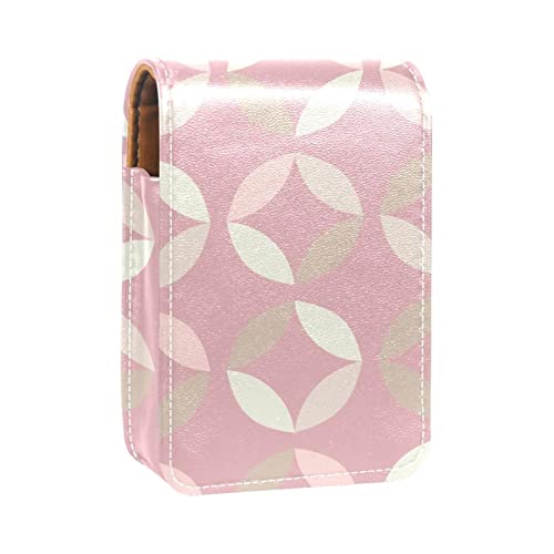 Make-up-Lippenstift-Etui für draußen, Frühling, tragbarer Lippenstift-Organizer mit Spiegel, Mini-Make-up-Tasche für bis zu 3 Lippenstifte, Mehrfarbig-6, 9.5x2x7 cm/3.7x0.8x2.7 in von GORDESC