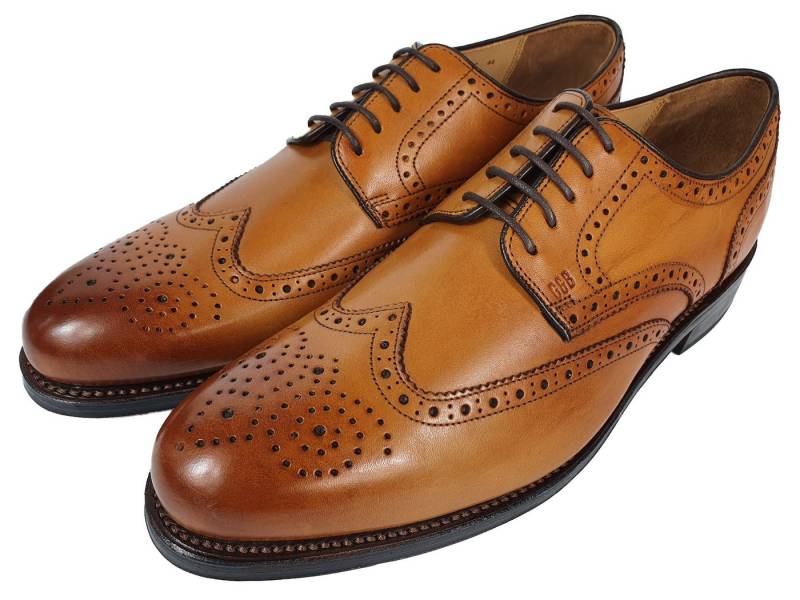 GORDON & BROS G&B-2318-LEVET Budapester Kalbsleder, Goodyear Welted Rahmengenäht, Ledersohle von GORDON & BROS