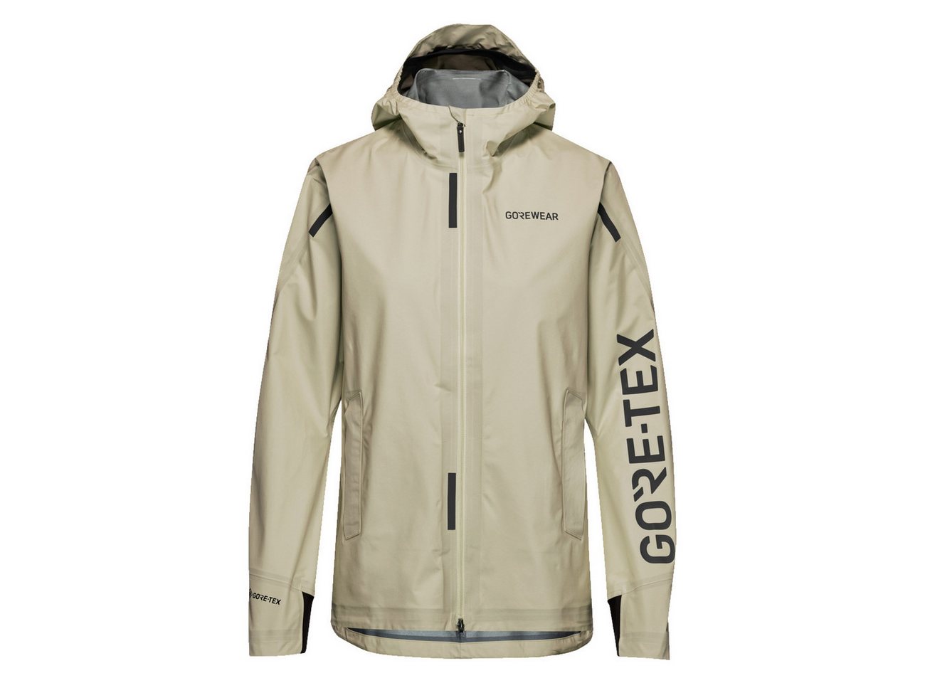 GORE® Wear Laufhose Gore Wear Concurve GORE-TEX Logo Jacket Damen Tech Beige Black von GORE® Wear