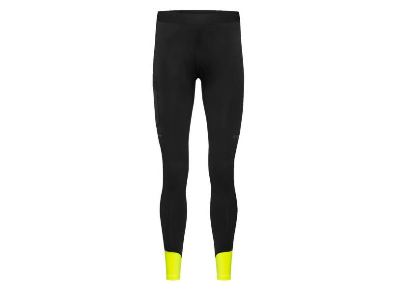 GORE® Wear Laufhose Gore Wear Concurve Thermo Tights 2.0 Herren Black Neon Yellow von GORE® Wear