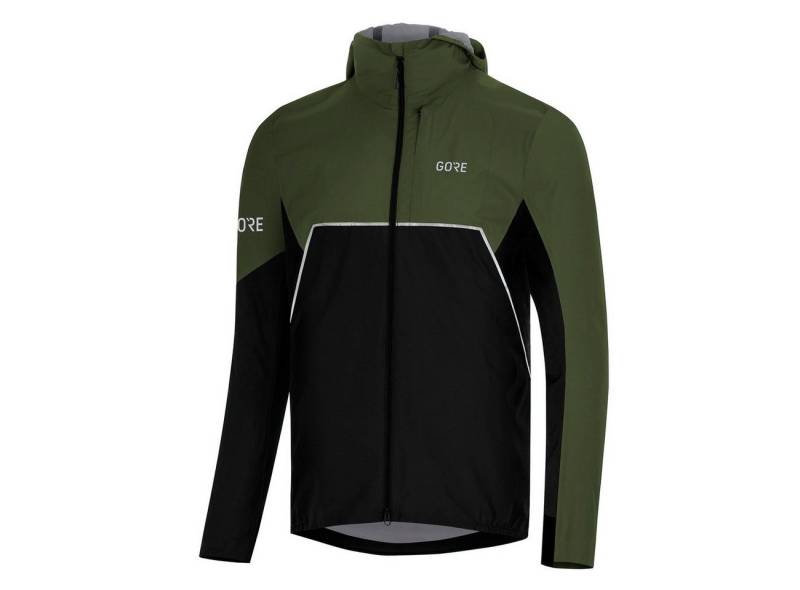 GORE® Wear Laufjacke Gore Wear R7 Partial GTX Infinium Hooded Jacket Herren Black Green von GORE® Wear