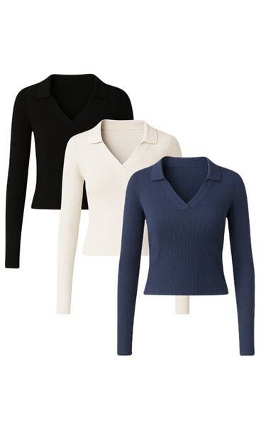 GORG 3er Set Damen Bluse – Bio-Baumwolle & superweiches Modal von GORG