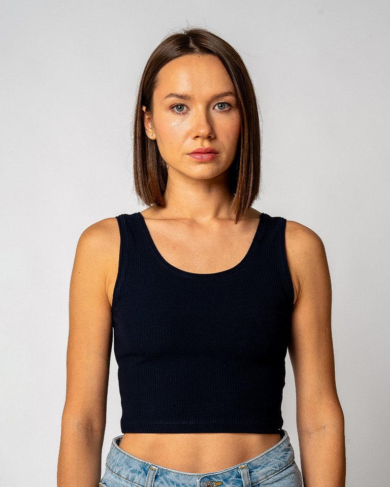 GORG Crop-Top Damen Geripptes Cropped Top aus Bio-Baumwolle & TENCEL Modal von GORG