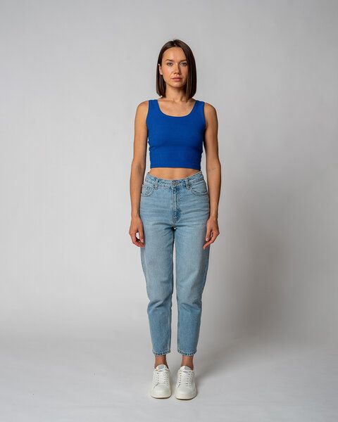 GORG Damen Geripptes Cropped Top aus Bio-Baumwolle & TENCEL Modal von GORG