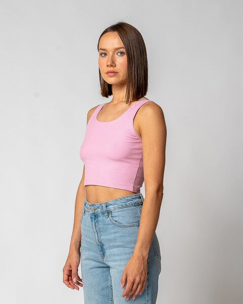 GORG Damen Geripptes Cropped Top aus Bio-Baumwolle & TENCEL Modal von GORG