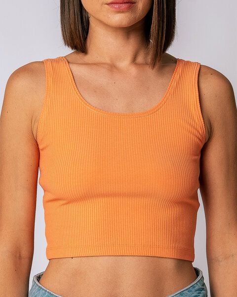 GORG Damen Geripptes Cropped Top aus Bio-Baumwolle & TENCEL Modal von GORG