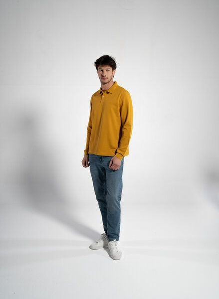 GORG Herren Langarm Poloshirt aus Bio-Baumwolle von GORG