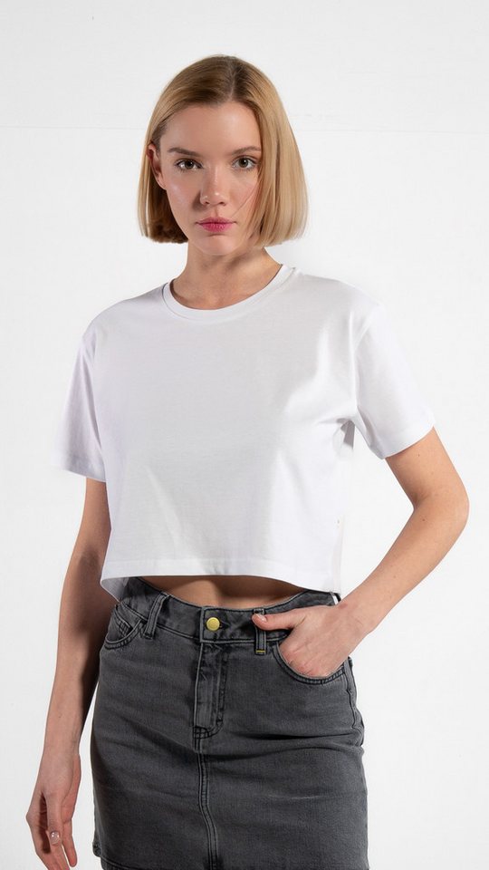 GORG Kurzarmshirt Cropped Damen-T-Shirt aus Bio-Baumwolle – GOTS-zertifiziert von GORG