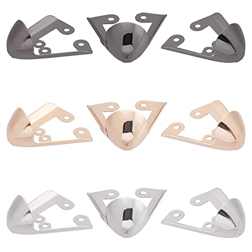 GORGECRAFT 3 Farben 6 STÜCKE Metallschuhe Spitzenschutz Einfarbige High Heels Zehenkappe Elegante High Heels Spitzenabdeckung Langlebige Schuhspitzenkappe Für Schuhe Schutz Reparatur Dekoration von GORGECRAFT
