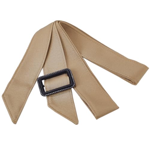 GORGECRAFT Verstellbarer Taillengürtel Für Damen Breite Schnalle Trenchcoat Bund Weizen Vintage Retro Gürtel Windmantel Ersatz 171cm Taillengürtel Zum Binden Stoffgürtel Damen Gürtel von GORGECRAFT