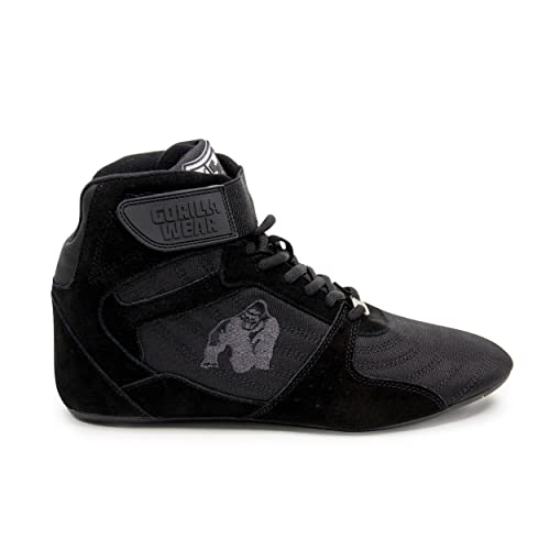 Gorilla Wear Perry High Tops Pro - schwarz/schwarz - Bodybuilding und Fitness Schuhe für Damen und Herren, 38 von Gorilla Wear