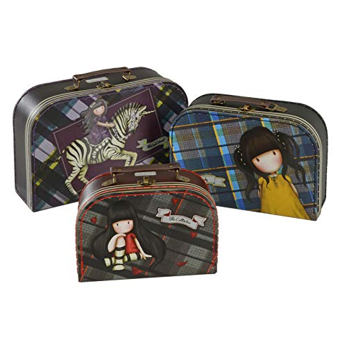Santoro Gorjuss - Kinder-Koffer-Boxen-Set - Tartan von GORJUSS