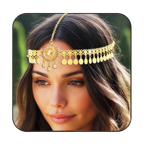 Gortin Boho Pailletten Kopfschmuck Gold Hochzeit Stirnband Festival Haarschmuck für Frauen Gortin Boho Pailletten Kopfschmuck Gold Hochzeit Stirnband Festival Haarschmuck für Frauen von GORTIN