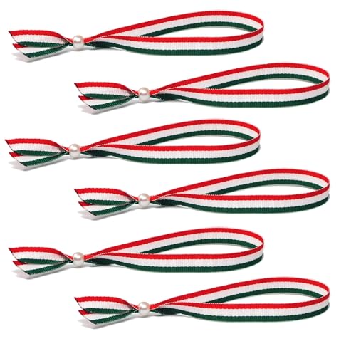 GOS Best Supplies Italian Armband 6 Stoffarmbänder in den Farben der Italienischen Flagge, Herren, Damen, Unisex Bandiera Italia GOS Best Supplies Italian Armband 6 Stoffarmbänder in den Farben der Italienischen Flagge, Herren, Damen, Unisex Bandiera Italia von GOS Best Supplies