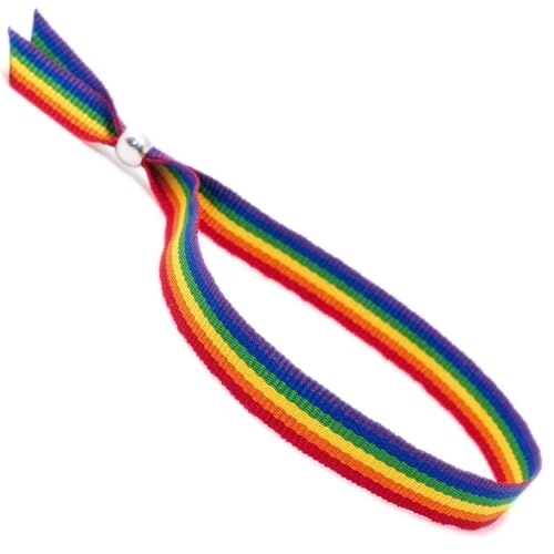 GOS Best Supplies LGTB Armband aus Stoff, Regenbogenfarben, mehrfarbig, LGBT-Flagge, Gay Pride, Einheitsgröße, Stoff GOS Best Supplies LGTB Armband aus Stoff, Regenbogenfarben, mehrfarbig, LGBT-Flagge, Gay Pride, Einheitsgröße, Stoff von GOS Best Supplies