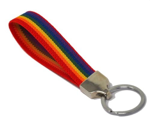 GOS Best Supplies Schlüsselanhänger Regenbogen aus elastischem Stoff für Herren und Damen Regenbogenflagge LGTBQ Pride, Unisex GOS Best Supplies Schlüsselanhänger Regenbogen aus elastischem Stoff für Herren und Damen Regenbogenflagge LGTBQ Pride, Unisex von GOS Best Supplies