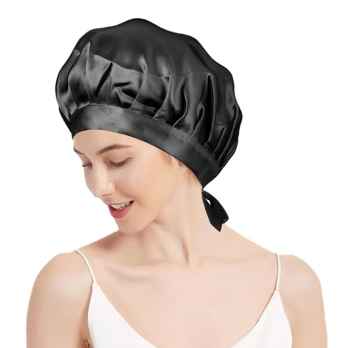 Schlafhaube aus 100% Maulbeerseide – Atmungsaktive & Verstellbare Seidenhaube für Frauen – Haarschutz beim Schlafen Schlafhaube aus 100% Maulbeerseide – Atmungsaktive & Verstellbare Seidenhaube für Frauen – Haarschutz beim Schlafen von GOSAIL
