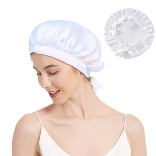 Schlafhaube aus 100% Maulbeerseide – Atmungsaktive & Verstellbare Seidenhaube für Frauen – Haarschutz beim Schlafen (Anti-Frizz) Schlafhaube aus 100% Maulbeerseide – Atmungsaktive & Verstellbare Seidenhaube für Frauen – Haarschutz beim Schlafen (Anti-Frizz) von GOSAIL