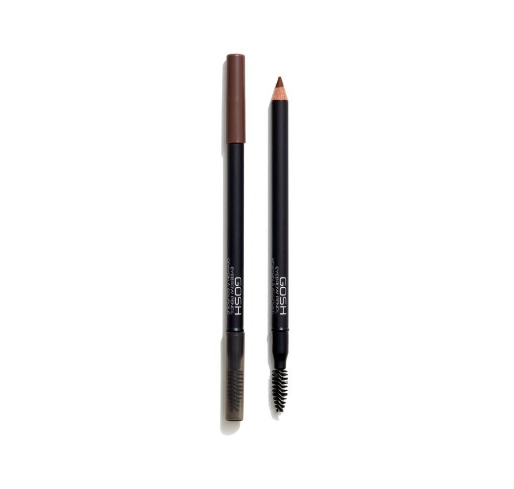 GOSH Augenbrauen-Stift Kaolin Shaping Double-Ended Eyebrow Cream Pencil & Brush4, 1.2 g von GOSH