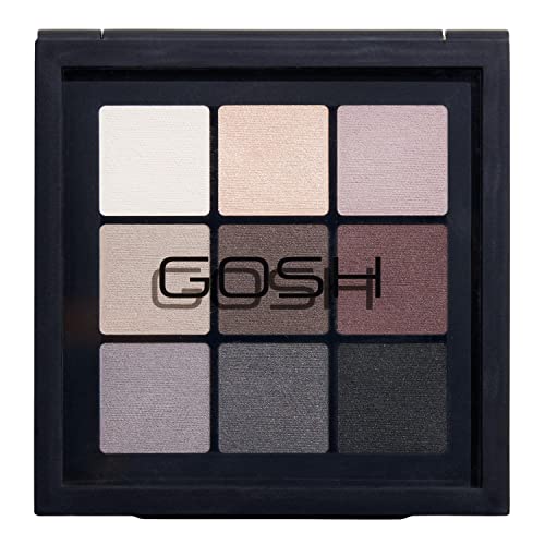 GOSH Eyedentity vegane Lidschatten-Palette mit 9 perfekt abgestimmten Farben in Matt & Metallic I kombinierbar für Tages-Make-Up & glitzernde Looks für den Abend I parfümfrei I 005 Be Hopeful von GOSH