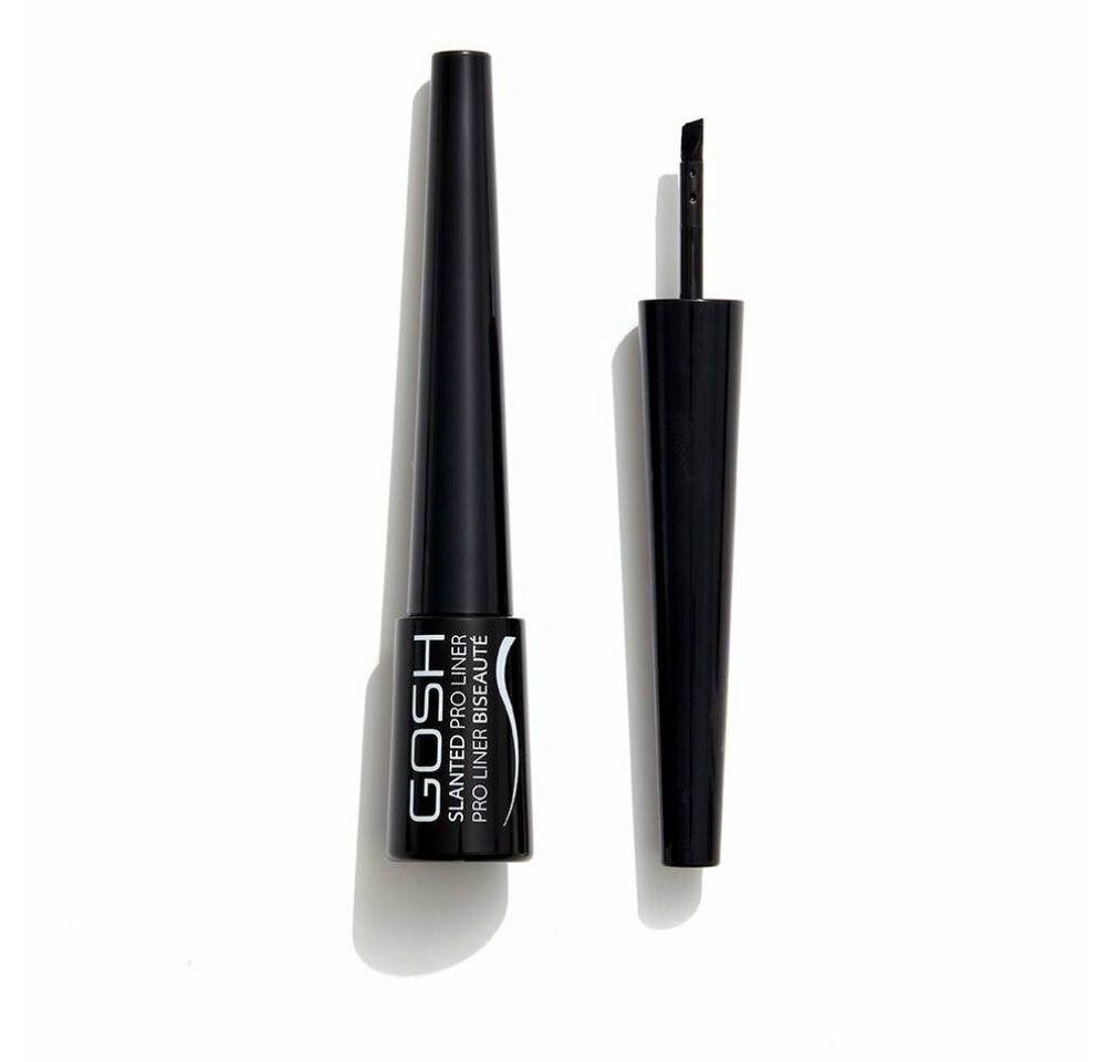 GOSH Foundation Slanted Pro Liner Eyeliner 001-Intense Black 3ml von GOSH