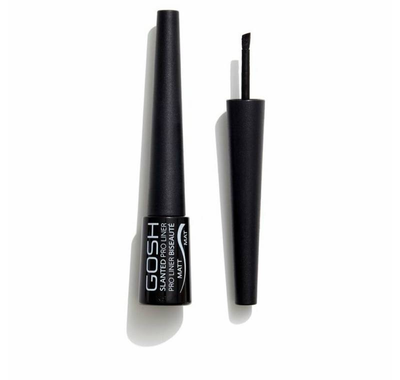 GOSH Foundation SLANTED pro liner eyeliner #002-matte black 3ml von GOSH