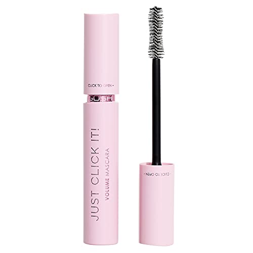 GOSH Just Click It! Volume Mascara für extra Länge & maximales Volumen Ispezielle Formel für ein leichtes Gefühl I parfümfrei, allergiezertifiziert & vegan I neuer Klick-Verschluss I 001 Extreme Black von GOSH