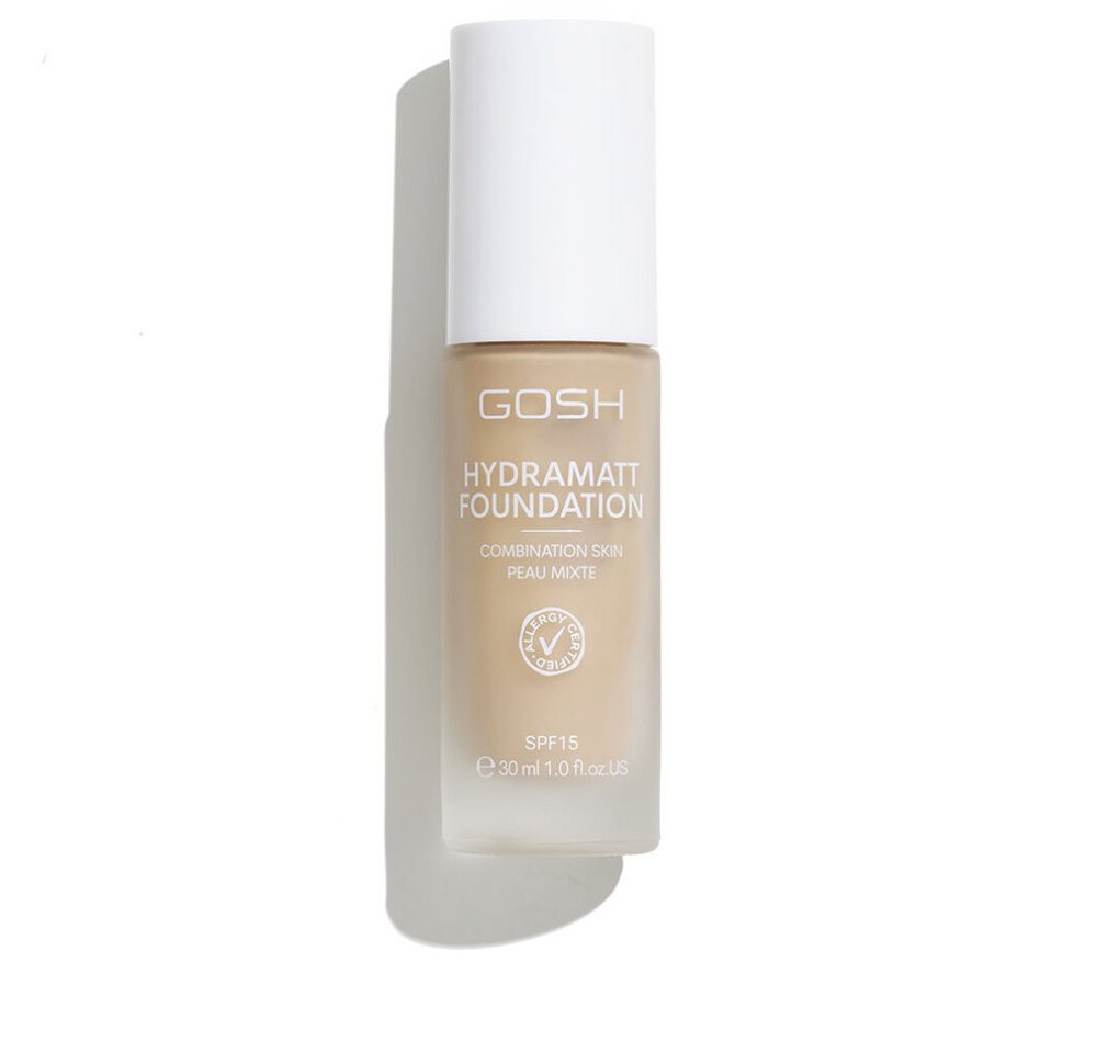 GOSH Make-up HYDRAMATT Make-up Unterlage SPF15 #006-mittel leicht- neutral 30 ml von GOSH